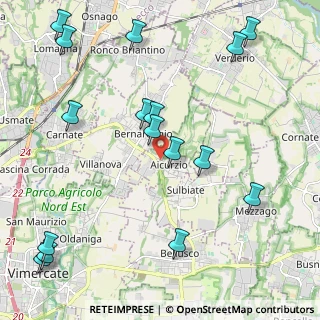 Mappa Strada delle Santogne, 20886 Aicurzio MB, Italia (2.66813)