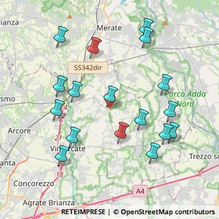 Mappa Str. delle Santogne, 20886 Aicurzio MB, Italia (4.36471)