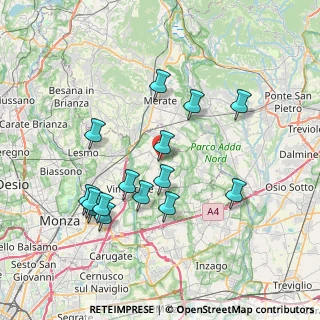Mappa Str. delle Santogne, 20886 Aicurzio MB, Italia (7.382)