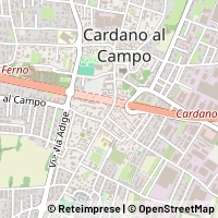 Karte Cardano al Campo