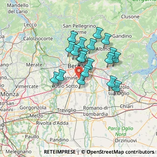 Mappa Via Edison, 24040 Stezzano BG, Italia (10.7345)
