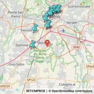 Mappa Via Edison, 24040 Stezzano BG, Italia (4.8175)