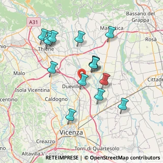 Mappa S.S, 36031 Dueville VI, Italia (7.08733)