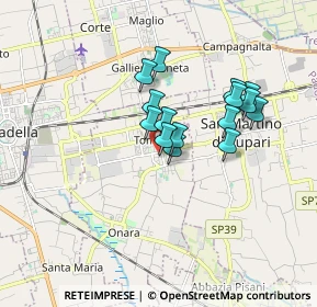 Mappa Via C. Battisti, 35019 Tombolo PD, Italia (1.29333)