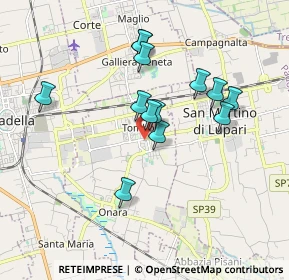 Mappa Via C. Battisti, 35019 Tombolo PD, Italia (1.55154)