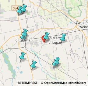 Mappa Via C. Battisti, 35019 Tombolo PD, Italia (4.55818)