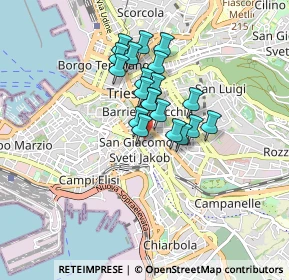 Mappa Piazza Edmondo Puecher, 34137 Trieste TS, Italia (0.598)