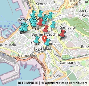 Mappa Via del Rivo, 34137 Trieste TS, Italia (0.822)