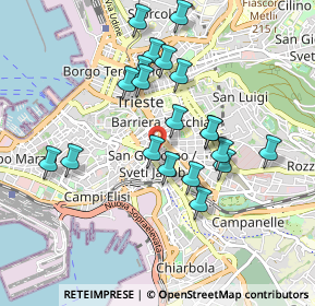 Mappa Via del Rivo, 34137 Trieste TS, Italia (0.8475)