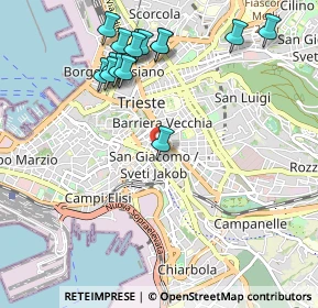 Mappa Via del Rivo, 34137 Trieste TS, Italia (1.106)