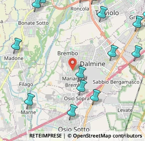 Mappa Via Sardegna, 24044 Dalmine BG, Italia (3.06188)