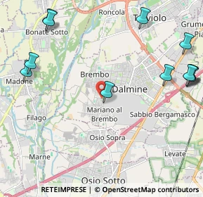 Mappa Via Pascolo, 24044 Dalmine BG, Italia (2.8925)