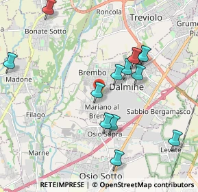 Mappa Via Pascolo, 24044 Dalmine BG, Italia (1.98385)