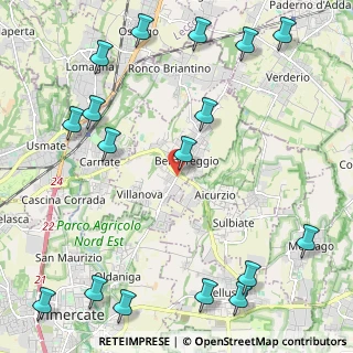 Mappa Via Antonio Gramsci, 20881 Bernareggio MB, Italia (3.02118)