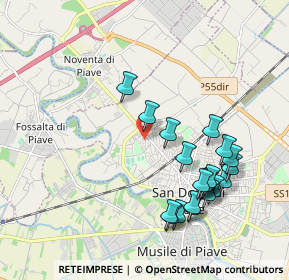 Mappa Via Cadore, 30027 San Donà di Piave VE, Italia (2.038)