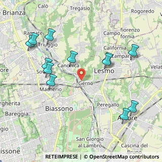 Mappa Via Galileo Galilei, 20855 Lesmo MB, Italia (2.295)