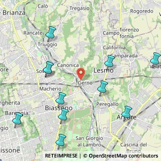 Mappa Via Galileo Galilei, 20855 Lesmo MB, Italia (2.63091)