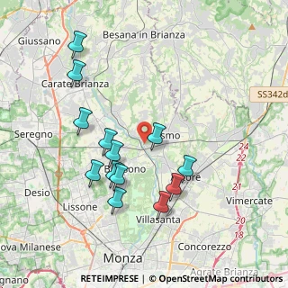 Mappa Via Galileo Galilei, 20855 Lesmo MB, Italia (3.81615)