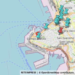 Mappa Via Giovanni e Demetrio Economo, 34123 Trieste TS, Italia (1.39471)