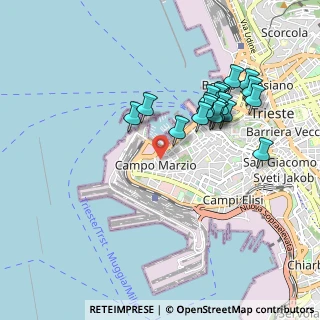 Mappa Via Giovanni e Demetrio Economo, 34123 Trieste TS, Italia (0.8905)