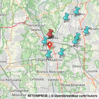 Mappa 20030 Seveso MB, Italia (3.51273)