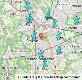 Mappa 20030 Seveso MB, Italia (2.09636)