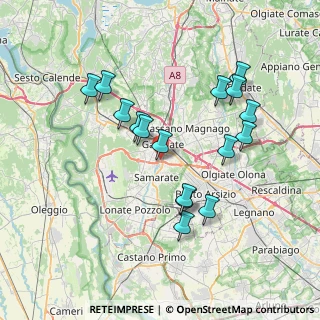 Mappa Via Casati, 21013 Gallarate VA, Italia (7.11938)