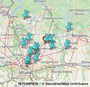 Mappa Via M. Buonarroti, 20865 Usmate Velate MB, Italia (12.78643)