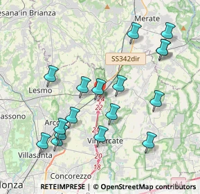 Mappa Via M. Buonarroti, 20865 Usmate Velate MB, Italia (4.14118)