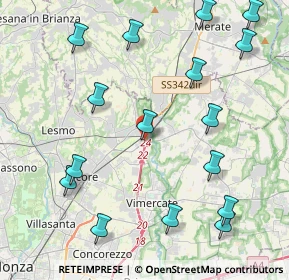 Mappa Via M. Buonarroti, 20865 Usmate Velate MB, Italia (5.04438)