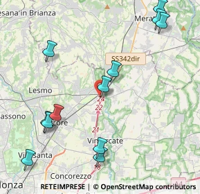 Mappa Via M. Buonarroti, 20865 Usmate Velate MB, Italia (5.00917)