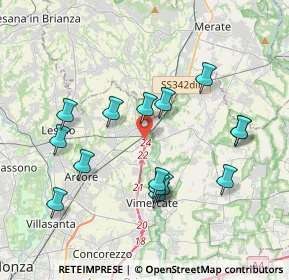 Mappa Via M. Buonarroti, 20865 Usmate Velate MB, Italia (3.78467)