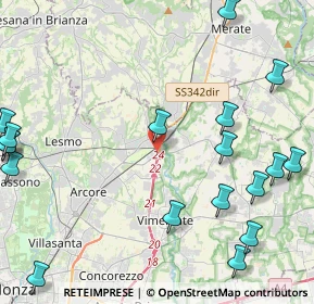 Mappa Via M. Buonarroti, 20865 Usmate Velate MB, Italia (6.296)