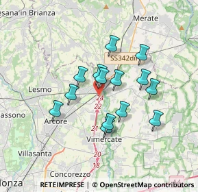 Mappa Via M. Buonarroti, 20865 Usmate Velate MB, Italia (2.80429)