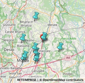 Mappa Via M. Buonarroti, 20865 Usmate Velate MB, Italia (6.42455)