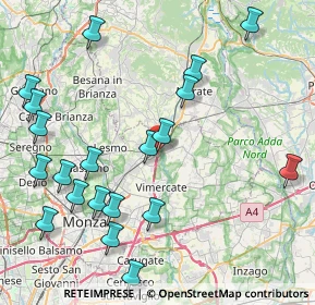 Mappa Via M. Buonarroti, 20865 Usmate Velate MB, Italia (9.9235)