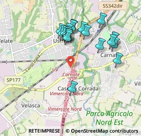 Mappa Via M. Buonarroti, 20865 Usmate Velate MB, Italia (0.9315)