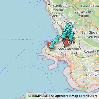 Mappa Via di Campo Marzio, 34123 Trieste TS, Italia (1.45824)