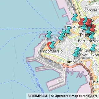 Mappa Via Guido Reni, 34123 Trieste TS, Italia (1.3955)