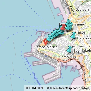 Mappa Via di Campo Marzio, 34123 Trieste TS, Italia (0.829)