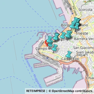 Mappa Androna Campo Marzio, 34123 Trieste TS, Italia (1.0075)