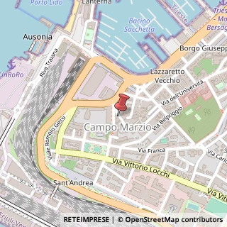 Mappa Androna Campo Marzio, 1/a-b, 34100 Trieste, Trieste (Friuli-Venezia Giulia)