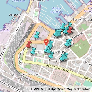 Mappa Androna Campo Marzio, 34123 Trieste TS, Italia (0.205)