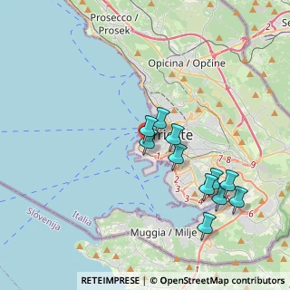 Mappa Via Guido Reni, 34123 Trieste TS, Italia (3.60636)