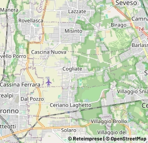 Mappa 20815 Cogliate MB, Italia (3.963)