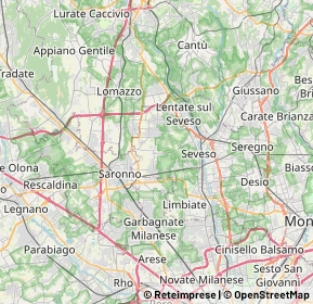 Mappa 20815 Cogliate MB, Italia (7.341)
