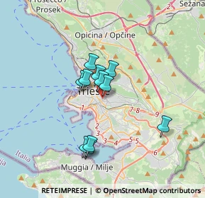 Mappa Via Petronio, 34138 Trieste TS, Italia (2.54455)