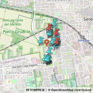 Mappa Via Padre Massimiliano Kolbe, 20831 Seregno MB, Italia (0.27586)