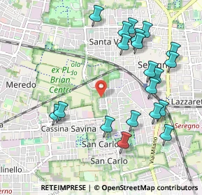Mappa Via Padre Massimiliano Kolbe, 20831 Seregno MB, Italia (1.113)