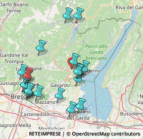 Mappa Via A. Poli, 25079 Vobarno BS, Italia (16.7515)